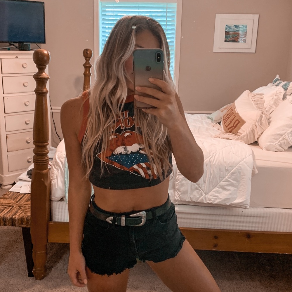 UO BDG Super High Rise Black Jean Shorts🖤